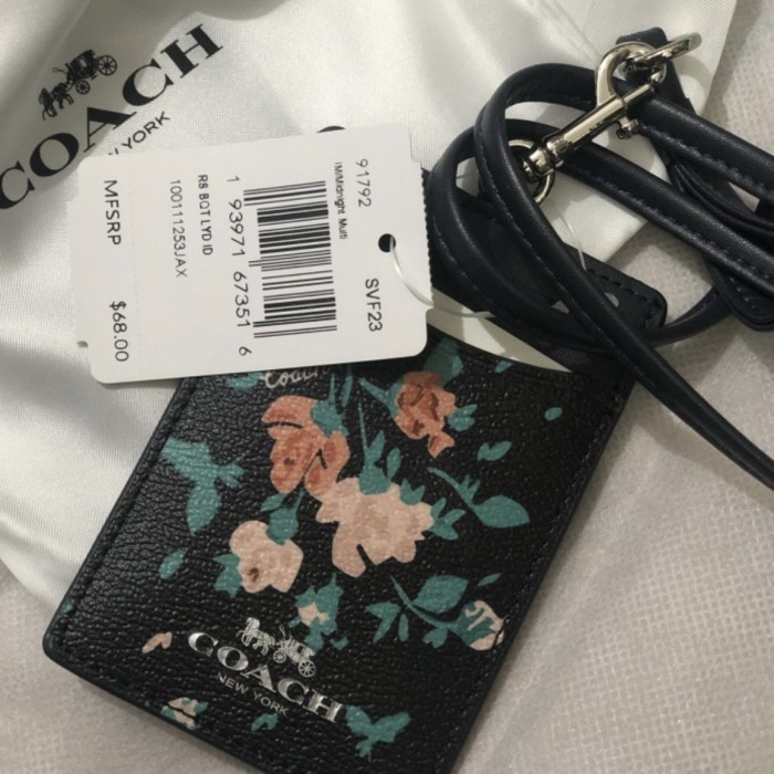 

Ane Id Lanyard Rose Bouquet Print Midnight Multi