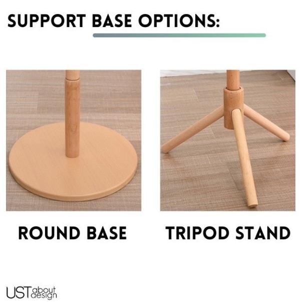 Stand Hanger Kayu Gantungan Baju Tas Gantungan Kayu Berdiri Multifungsi