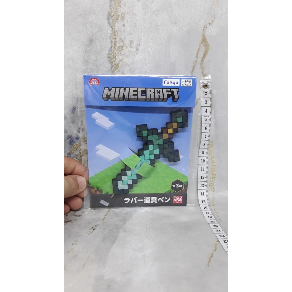 

Arom Minecraft Rubber Pen Pulpen Furyu Sword