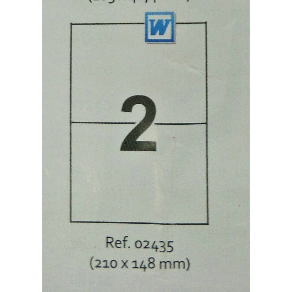 

APLI Basic Label ref. 02435 / 100 sheets White Labels