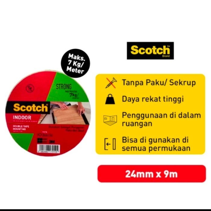 

double tape foam 3m 110-9A scotch 24 x 9meter
