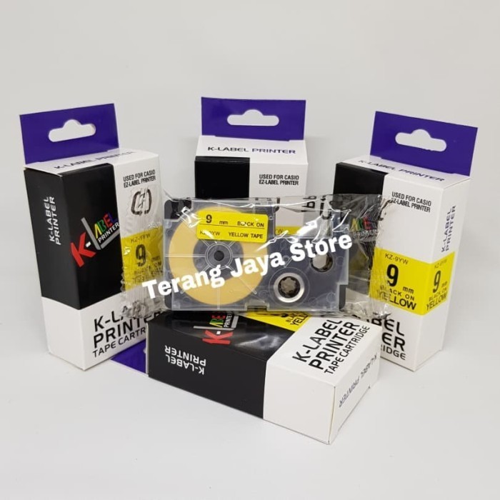 

K-Label Printer Tape Catridge for 9mm KZ-9YW Label for 9mm