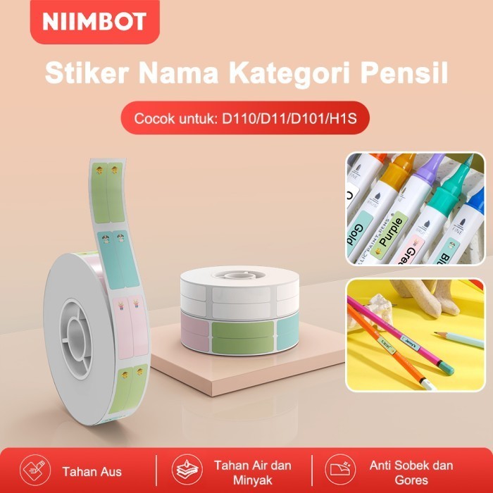 

Niimt D11/D110/D101/H1S Stiker Pena Tahan Air Stiker Kertas Label Termal Tahan Minyak Tahan Air Mata