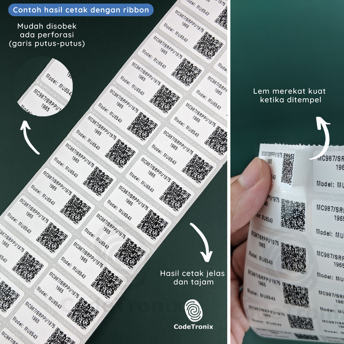 

Cetak Label Printer Kertas Printer de Sated 33x15mm 2000pcs