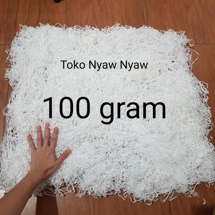 

White Shredded Paper - Kertas Potong Warna Putih - 100 gram