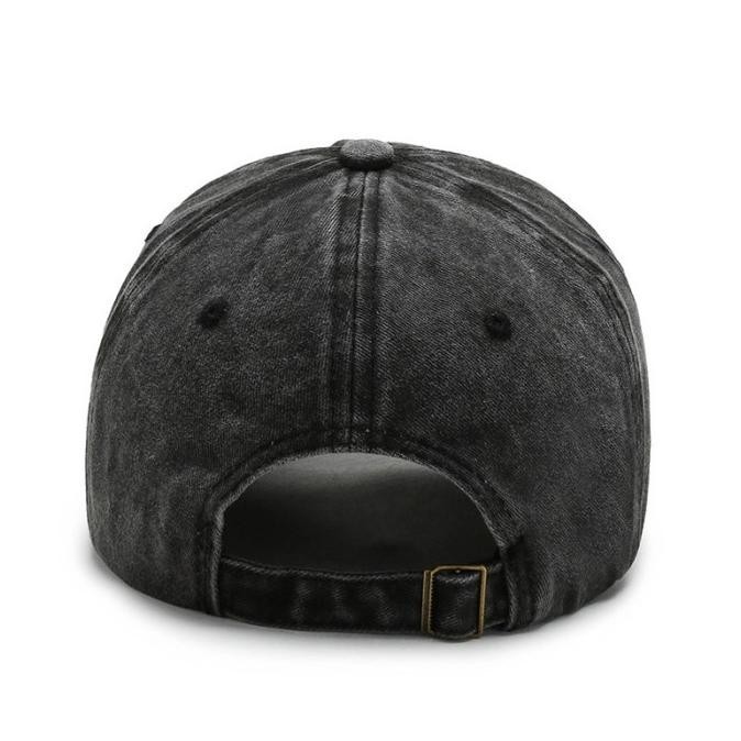 Topi Baseball Cap Ripped Denim Retro Topi Sobek Distro Dewasa Polos