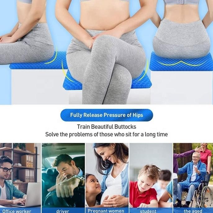 Alas Duduk Silikon Bantal Alas Duduk Silicon Empuk Nyaman Adem ES77