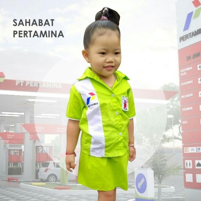 Kostum Profesi Pertamina Spbu Pertamina Baju Seragam Pertamina