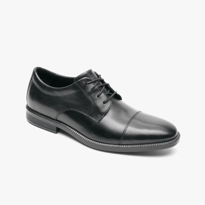 Rockport Men'S Dsp Cap Toe Leather Sepatu Pantofel Pria