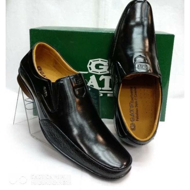 Sepatu Pantofel Gats Zu 002 Black.Original Gats