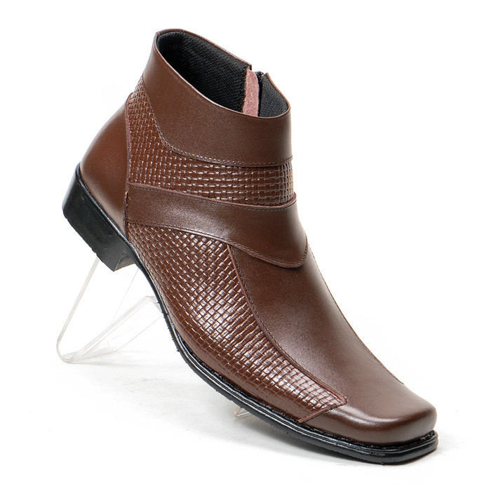 Sepatu Boots Pria Pantofel Kulit Asli Model Tinggi Formal Berkuaitas.
