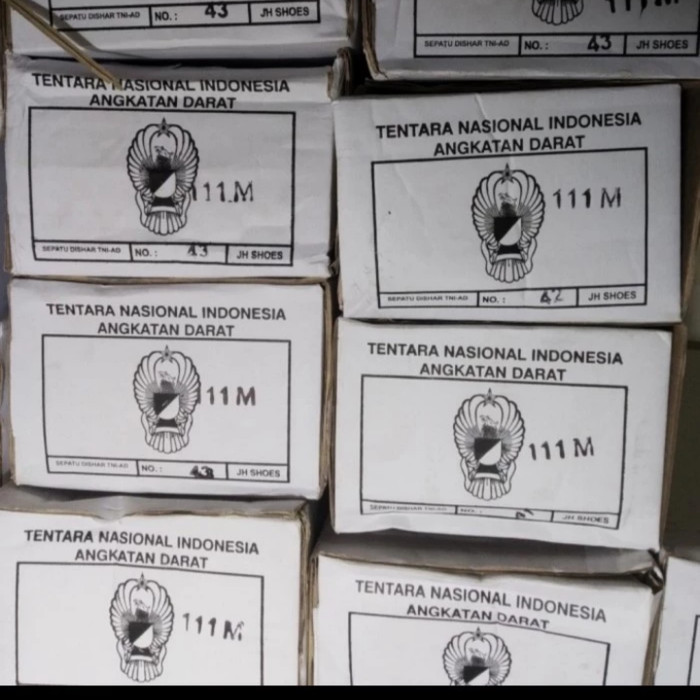 Sepatu Pdh Tni Ad Kulit Semi Mengkilap Kualitas Terbaik