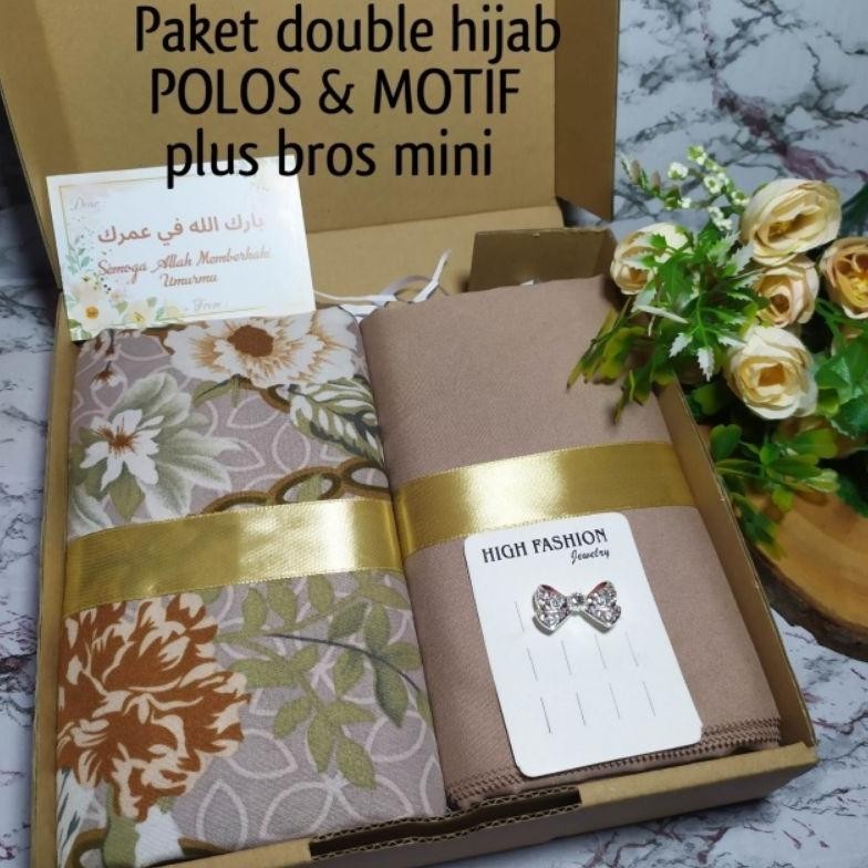 

Hampers Exclusive Double Azara / Paket Kado Hijab Cewek /Hampers Gift Box Bisa Cod