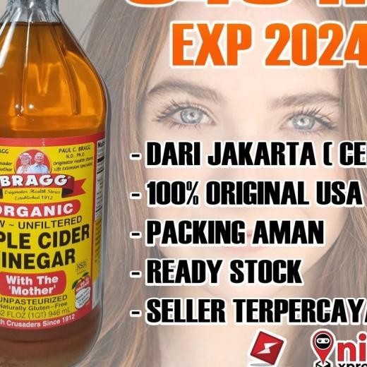 

Bragg Cider Vinegar 946 Ml / Cuka Apel Organik