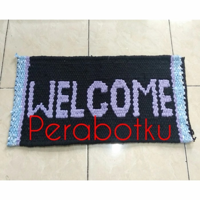 Keset Anyam Jumbo / Keset Welcome Panjang 80 Cm / Keset Lantai Besar