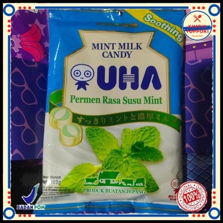 

Uha Permen Jepang Rasa Susu Mint 103 Gram