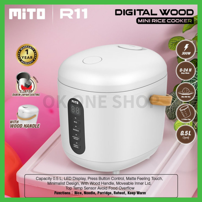 Mito Rice Cooker Digital Mini R11 0.5 Liter