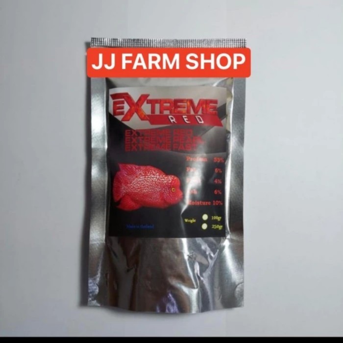 PELET EXTREME RED LOUHAN SIZE M & L SUPER RED MERAH JENONG BODY ASLI