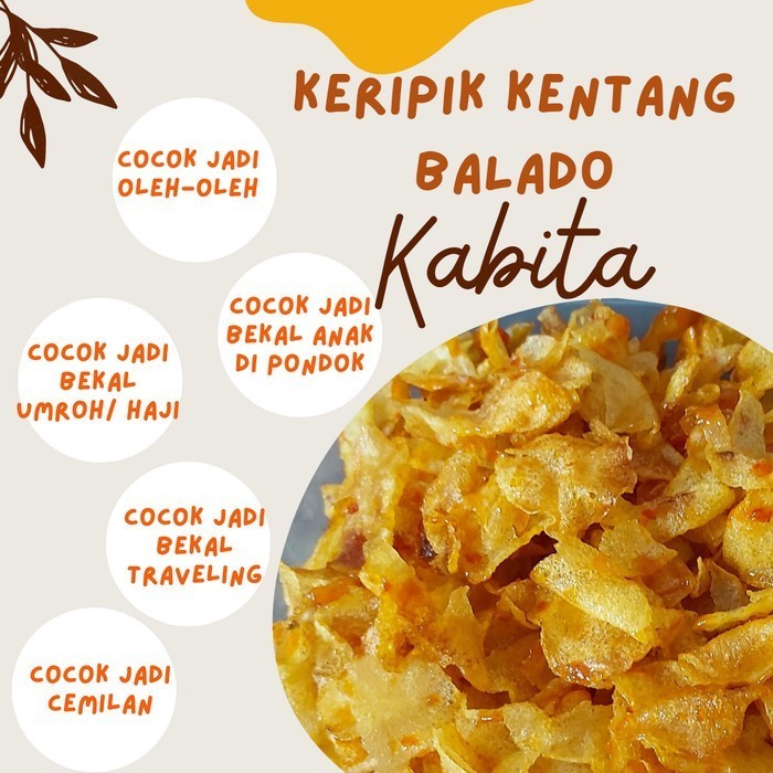 

CUCI GUDANG Keripik Kentang Balado Kabita Original 250g Box Thinwall