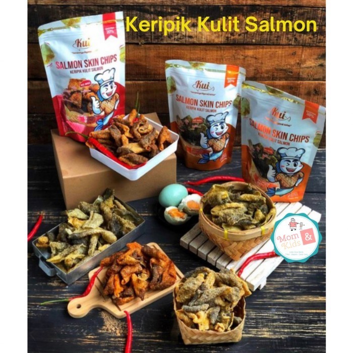 

HEMAT KUI Keripik Kulit Ikan Salmon Salmon Skin Chips Snack Cemilan Sehat