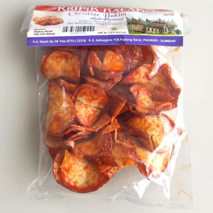 

NEW kripik balado christine hakim bulat asli padang/sanjai