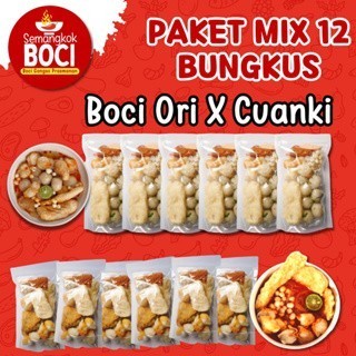 

BIG SALE 12 Bungkus Mix 6 Boci Bakso Aci Original dan 6 Cuanki Pedas