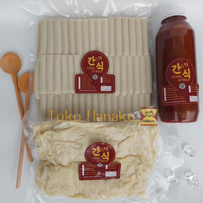 

STOK TERBATAS PAKET KELUARGA TIGA TOPOKI ODENG SAOS TOPOKKI GOCHUJANG CEMIL KOREA