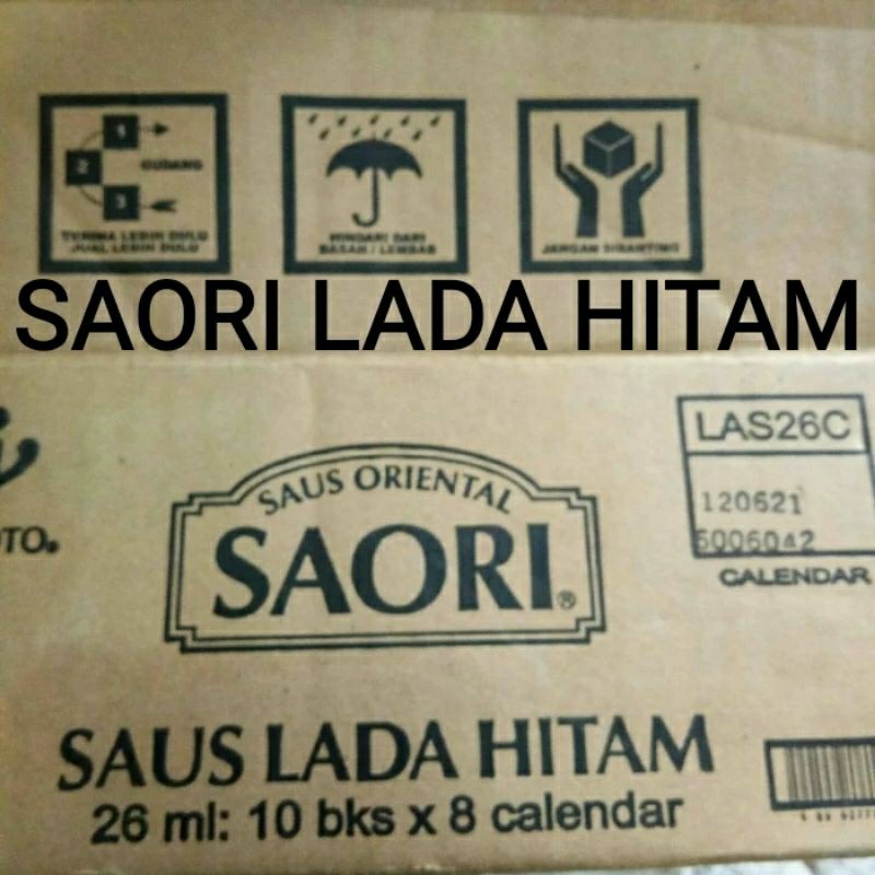 

Saori saus lada hitam sachet 26 ml perdus 10 pcs x 8 rncng