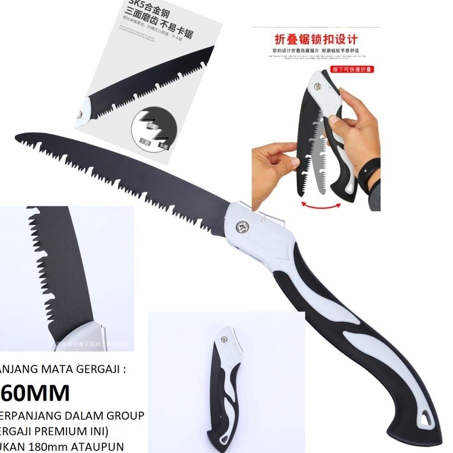 Gergaji Kayu Lipat Otomatis Anti Karat Design Jerman