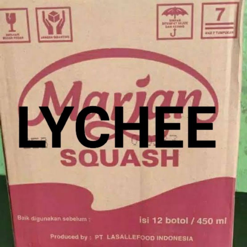 

Sirup Marjan Squash Lychee Leci Isi 12Pcs x 450Ml