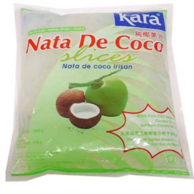 

Nata De Coco Slices kara (irisan) 1000ml