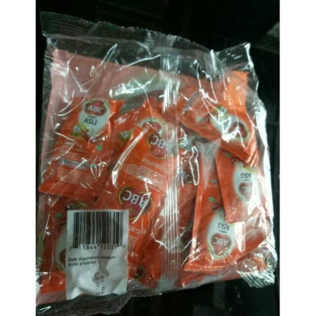 

Abc sambal stick 9g perpak isi 22pcs