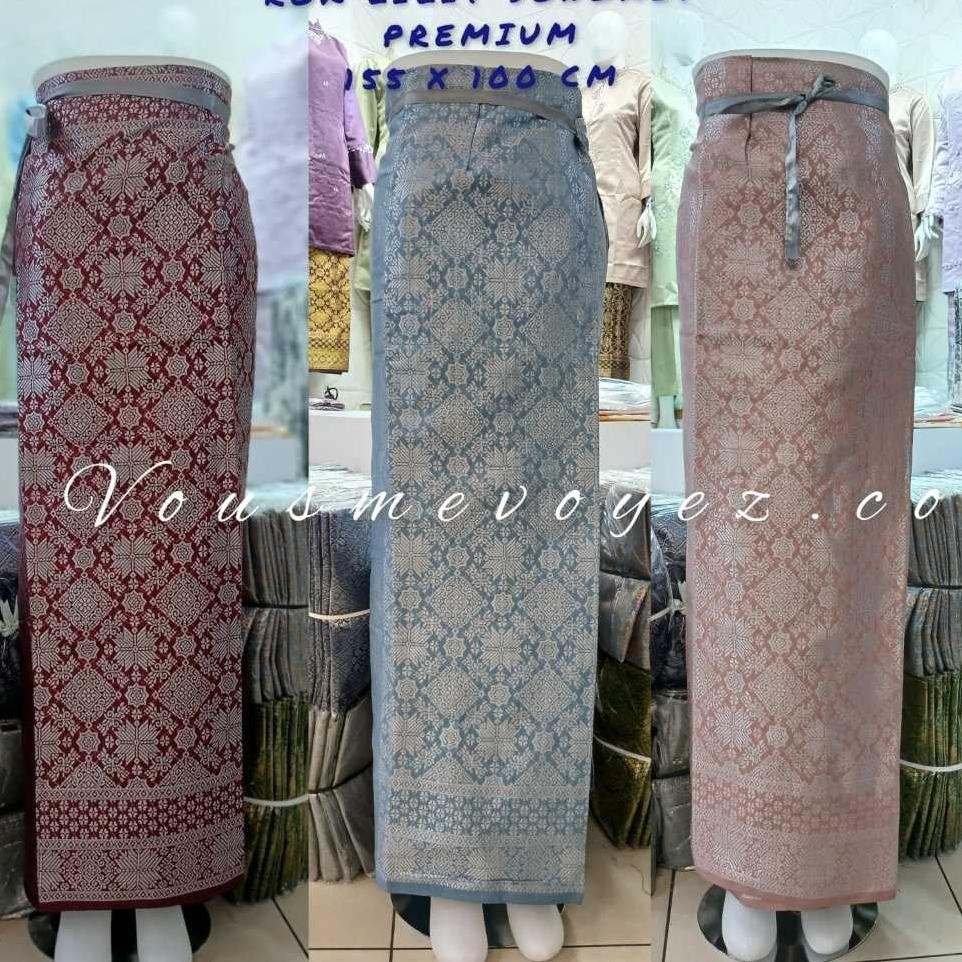 Ter Rok Songket Lilit - Rok Songket Lilit Palembang -Rok Songket Palembang -Rok Lilit All Size -Rok 