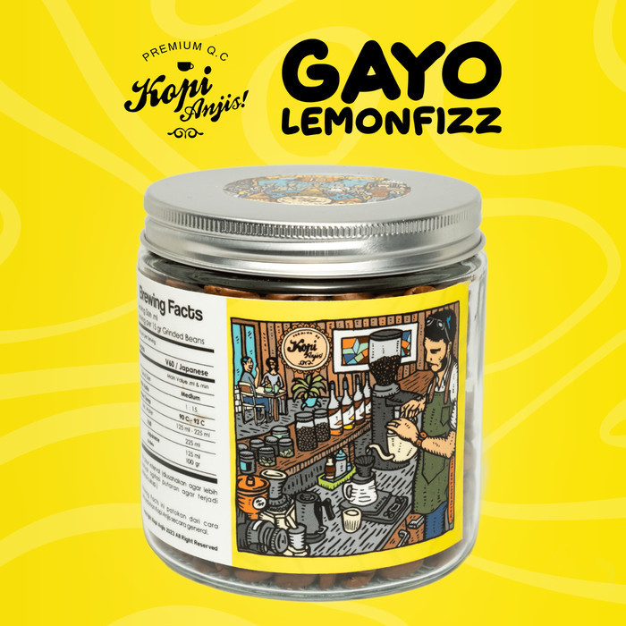 

Biji Kopi Arabica Gayo Lemon Fizz 200 Gr - Anjis Genuine Beans