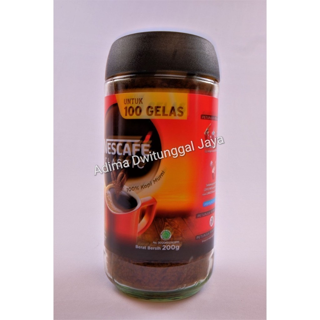 

Nescafe Classic Bottle 200 Gr / Nescafe Kopi Instan / Kopi Instan