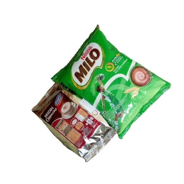 

Nescafe Cappuccino Cappucino Caramel + Milo Complete Mix Profesional