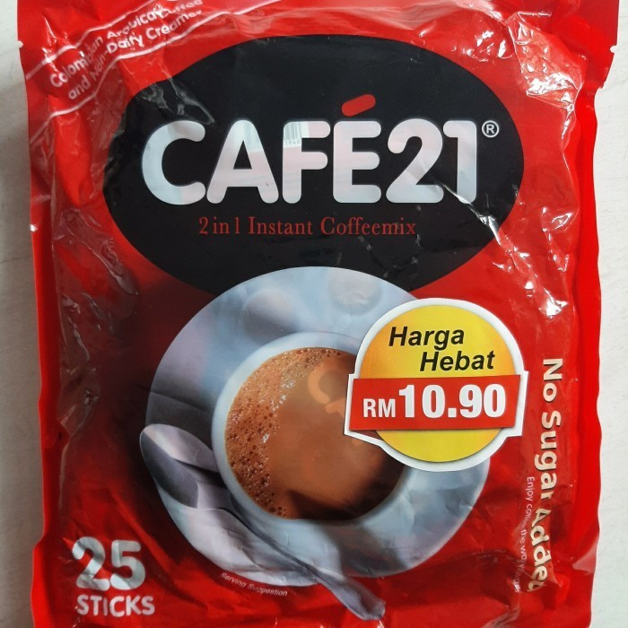 

Cafe21 2 In 1 Instant Caffemix / Cafe 21 Tanpa Gula ( No Sugar Added )