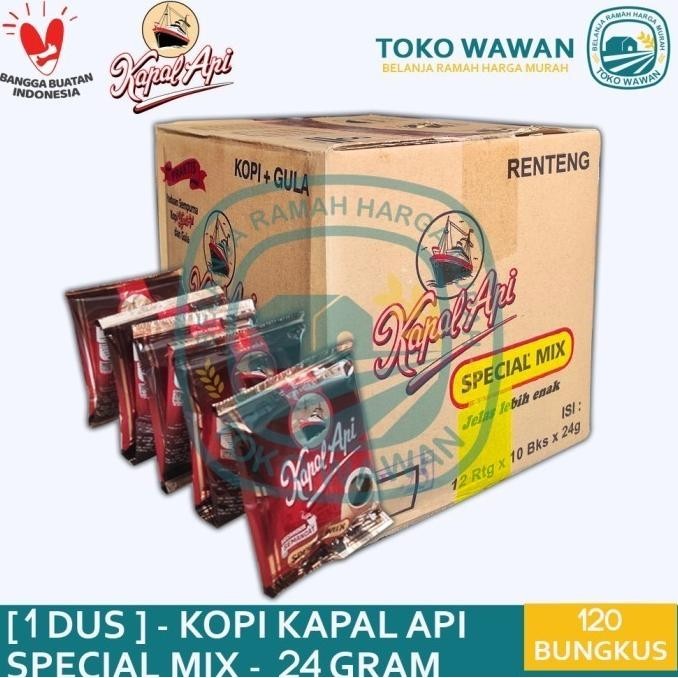 

Kopi Kapal Api Special Mix 1 Dus Karton Isi 12 Renceng 120 Bungkus Pcs