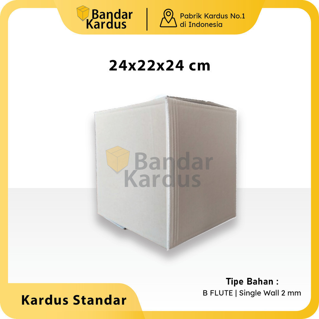 

Kardus Standar | Box Packing Multifungsi Uk 24x22x24 cm
