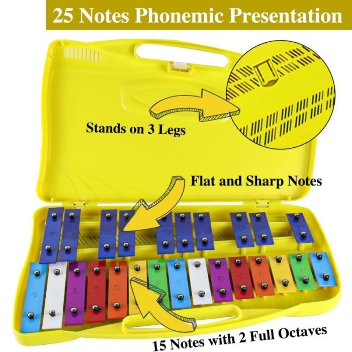 Glockenspiel Xylophone Mainan Xylophone Anak Mainan Alat Musik Anak