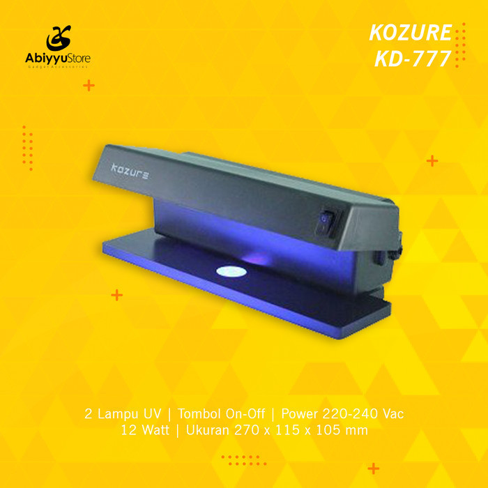 

Terlaris Alat Deteksi Uang Palsu Lampu UV / Money Detector Kozure KD-777 SALE