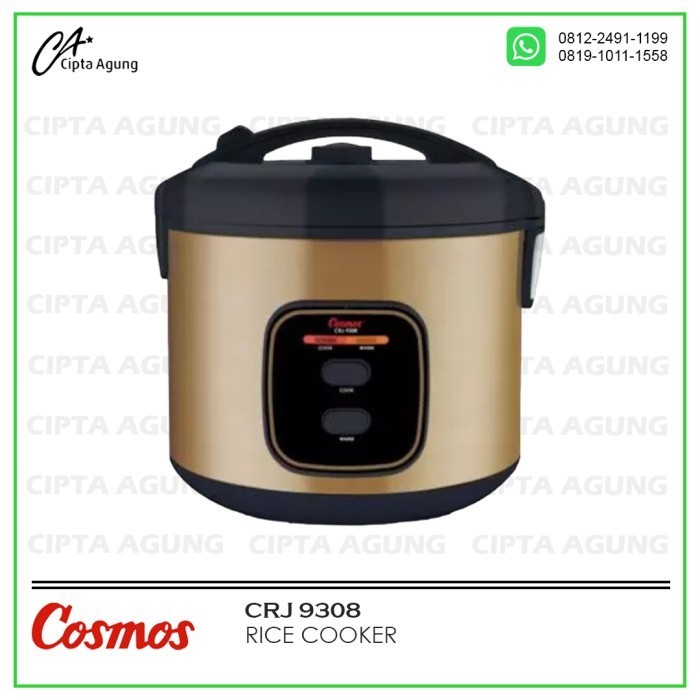 Rice Cooker 2 L Cosmos Crj 9308 Crj-9308 Crj9308 Magic Com Stainless