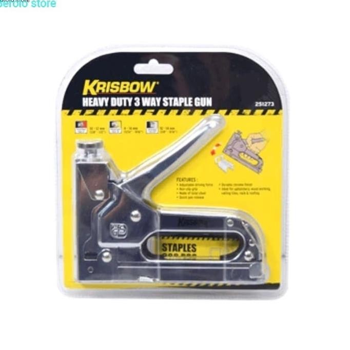 

Ready (Siap Kirim) Krisbow Stapler Tembak 3 In 1 - Staples Gun Heavy Duty