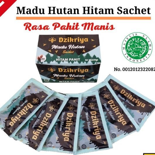 

Madu Dzikriya Hutan Hitam Sachet ( 1 Box Isi 10 Sachet @25 Gr )