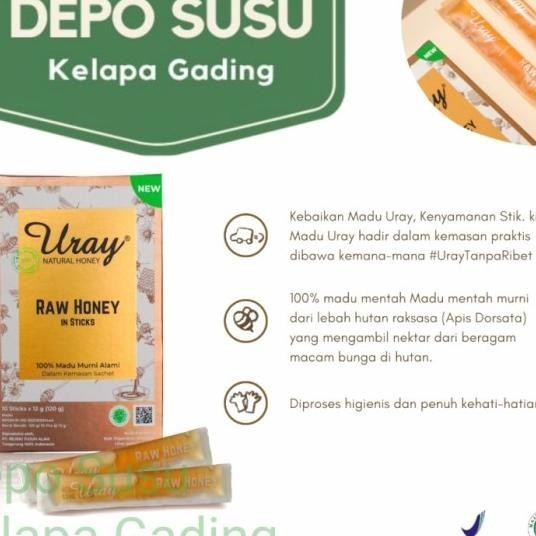 

Madu Uray Sti 120Gr ( 10 Sachet ) Honey Ginger Jahe Hutan Murni
