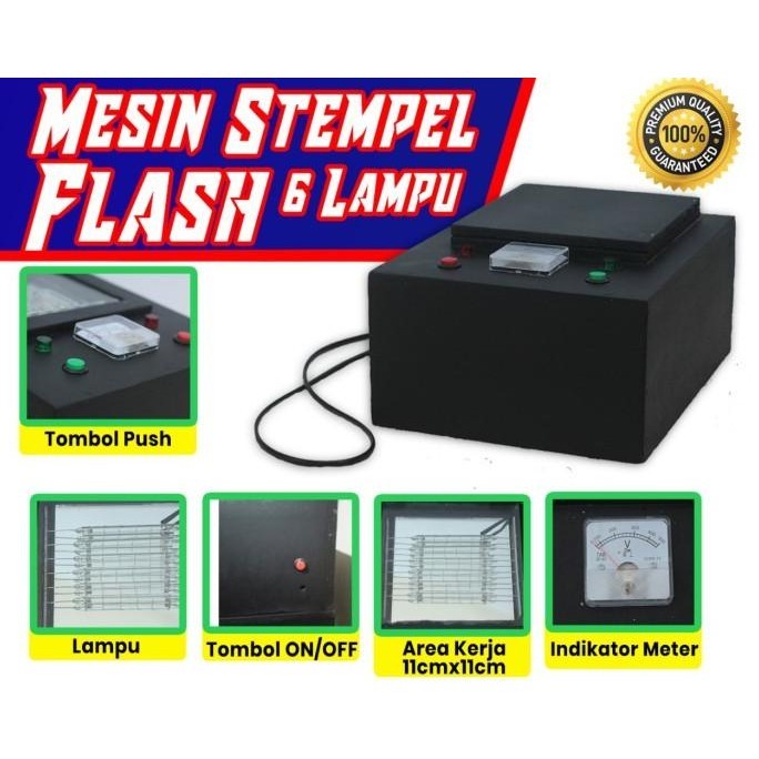 

Ready (Siap Kirim) Mesin Stempel 6 Lampu Lurus Elko Besar