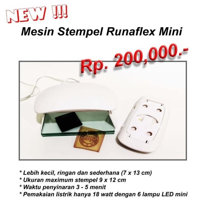 

Ready (Siap Kirim) Mesin Stempel Karet Runaflek Runaflex Mini