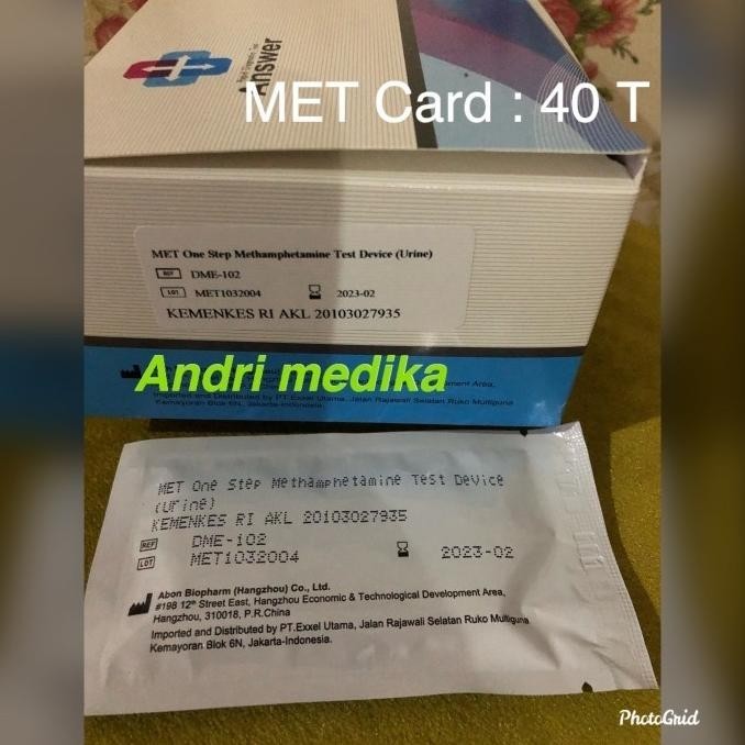 

Ready (Siap Kirim) Met Casette / Methaphetamine Answer Isi 40 Tes
