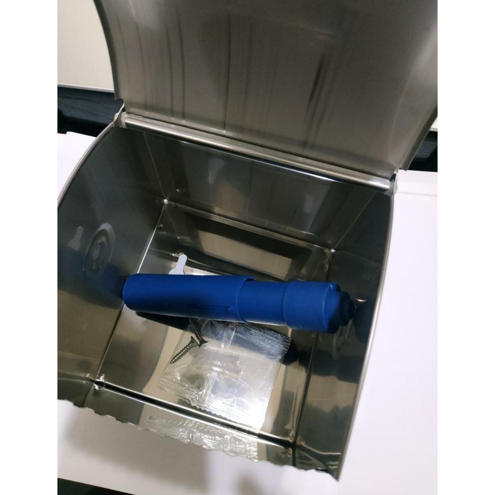 Sale Tempat Tisu Asbak Stainless Murah K12- Rak Tissue Stenlis Tempat Rokok Tisu Gulung Kamar Mandi 