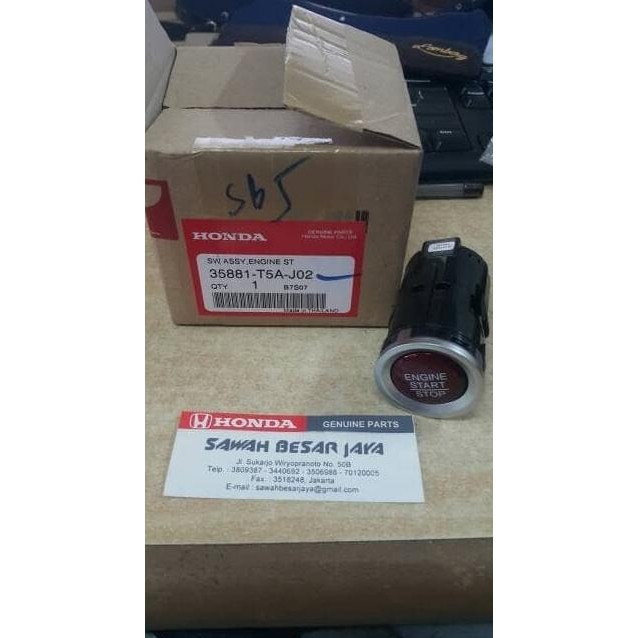 Tombol Switch On / Off Engine Start / Stop Jazz Gk